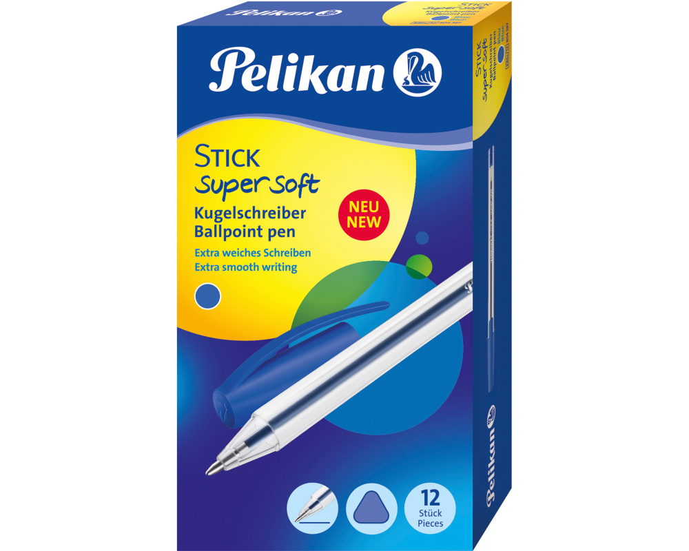 PELIKAN Kugelschreiber Stick super 1mm 804387 blau