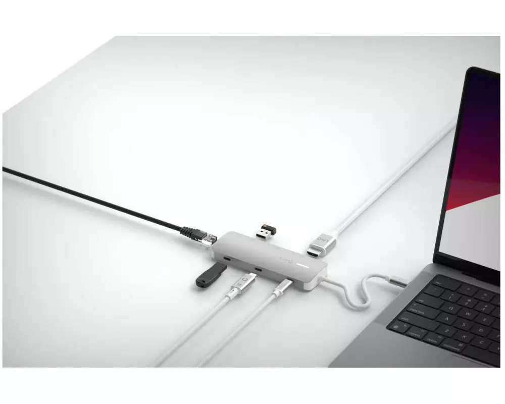 LINQ by ELEMENTS Dockingstation 8in1 PRO USB-C Multiport Hub 140W
