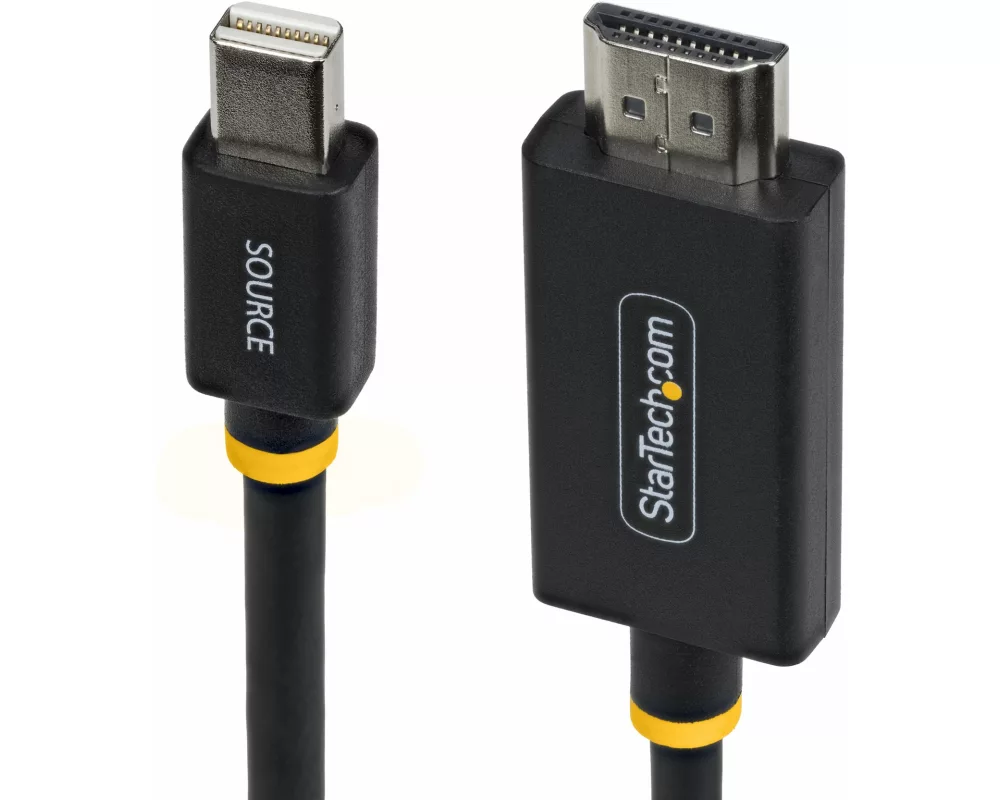 StarTech.com 1M-MDP-HDMI2-4K60 video cable adapter Mini DisplayPort HDMI Typ A (Standard) Schwarz