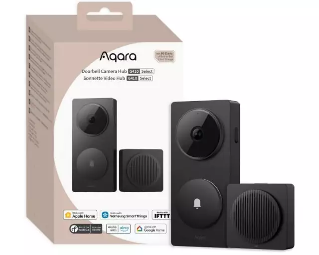 Aqara Türklingel-Kamera-Hub G410 Schwarz 1 Stück