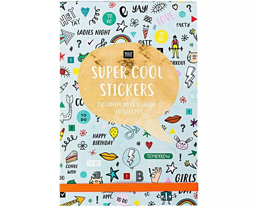 Rico Design Stickerbuch Wonderland 20 Blatt, Mehrfarbig