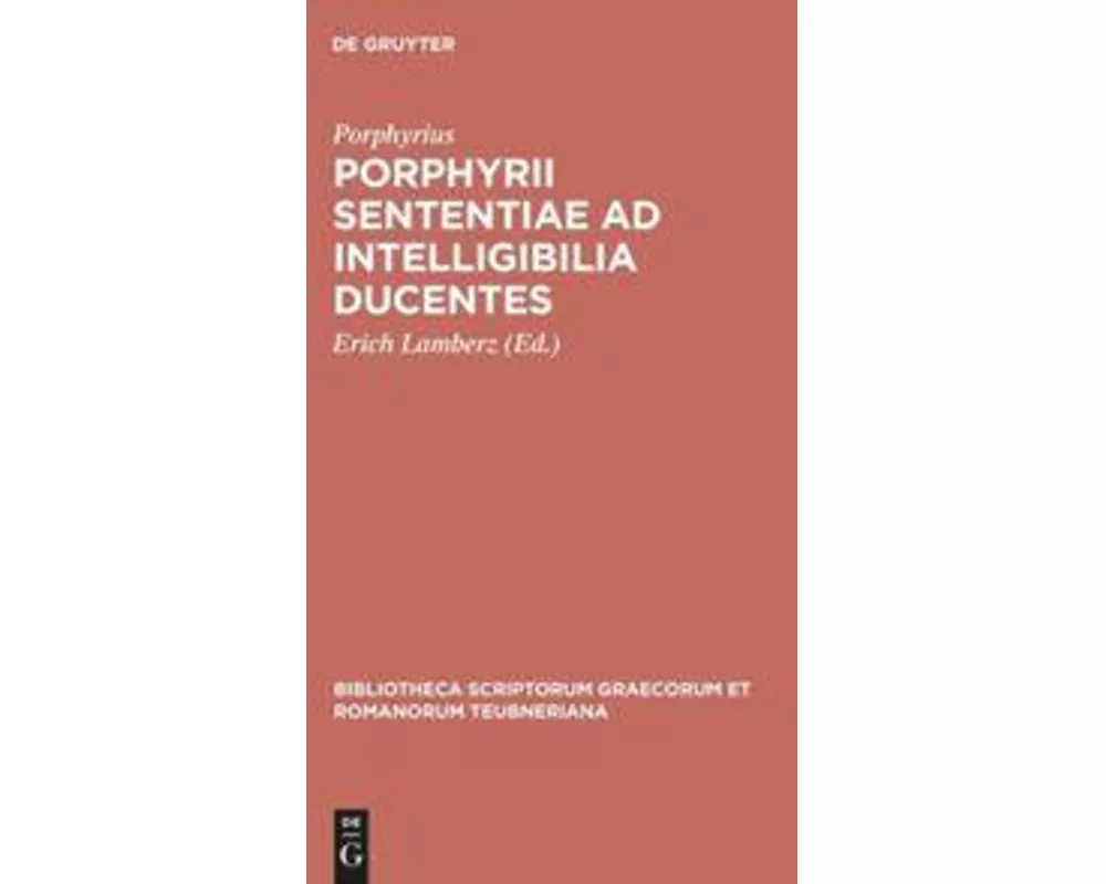 Porphyrii sententiae ad intelligibilia ducentes