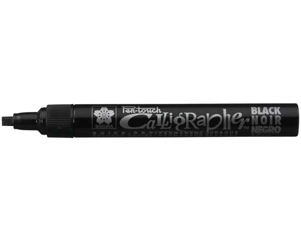 Sakura Kalligraphiemarker 5.0 mm M, Schwarz