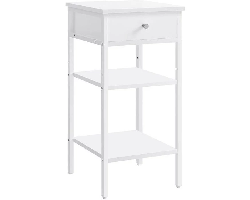 VASAGLE Nachttisch 35 x 70 cm, Weiss