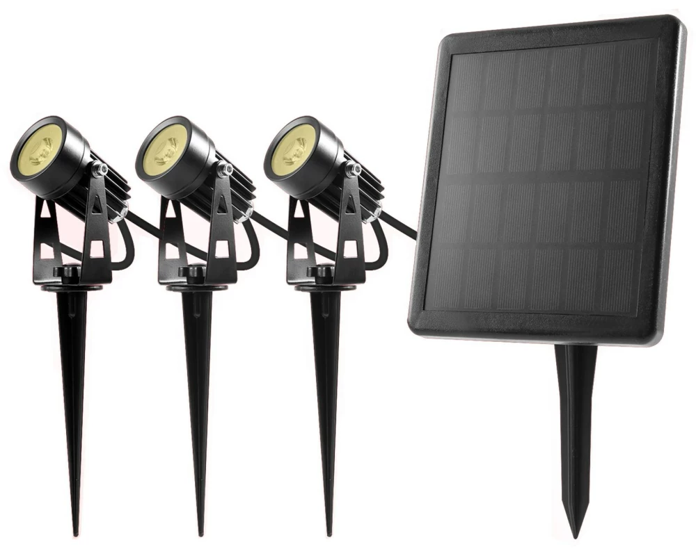 Schönenberger Gartenspot LED Solar Simon, 5W, 3000K, 3 Stück