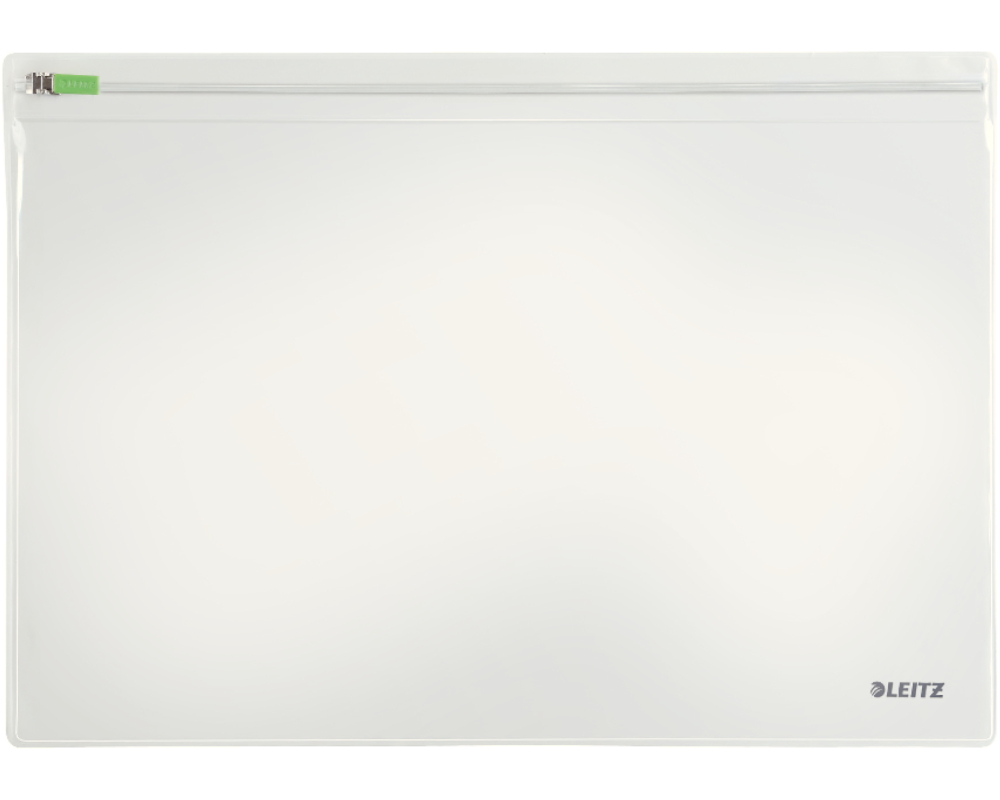 LEITZ Zip-Verschlusstasche L 40090000 transparent 2 Stück