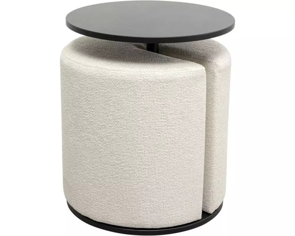 Kare Beistelltisch mit Hocker Better T. 2-teilig