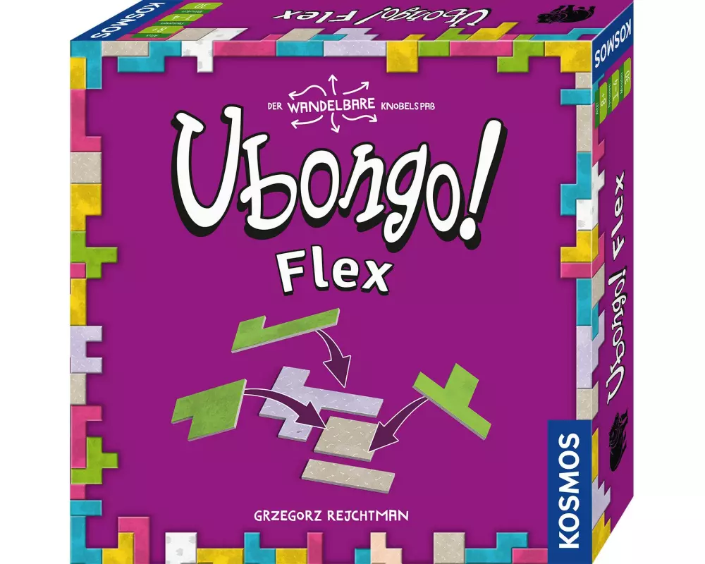 Kosmos Knobelspiel Ubongo! Flex Brettspiel Familienspiel Lernspiel