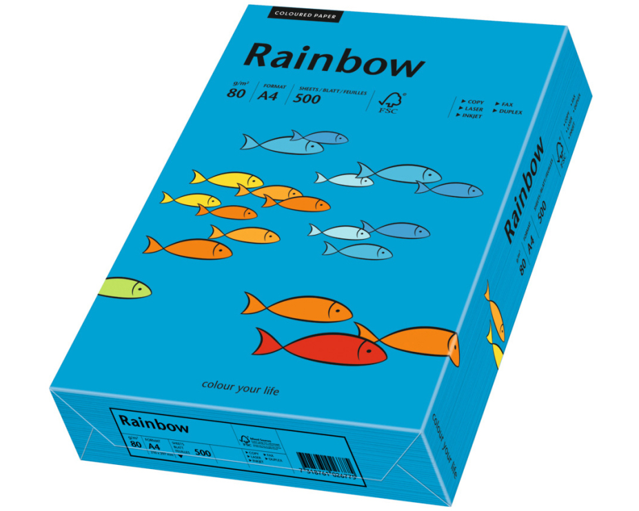 RAINBOW Papier intensivblau/88 A4 88042761 FSC, 80g 500 Blatt