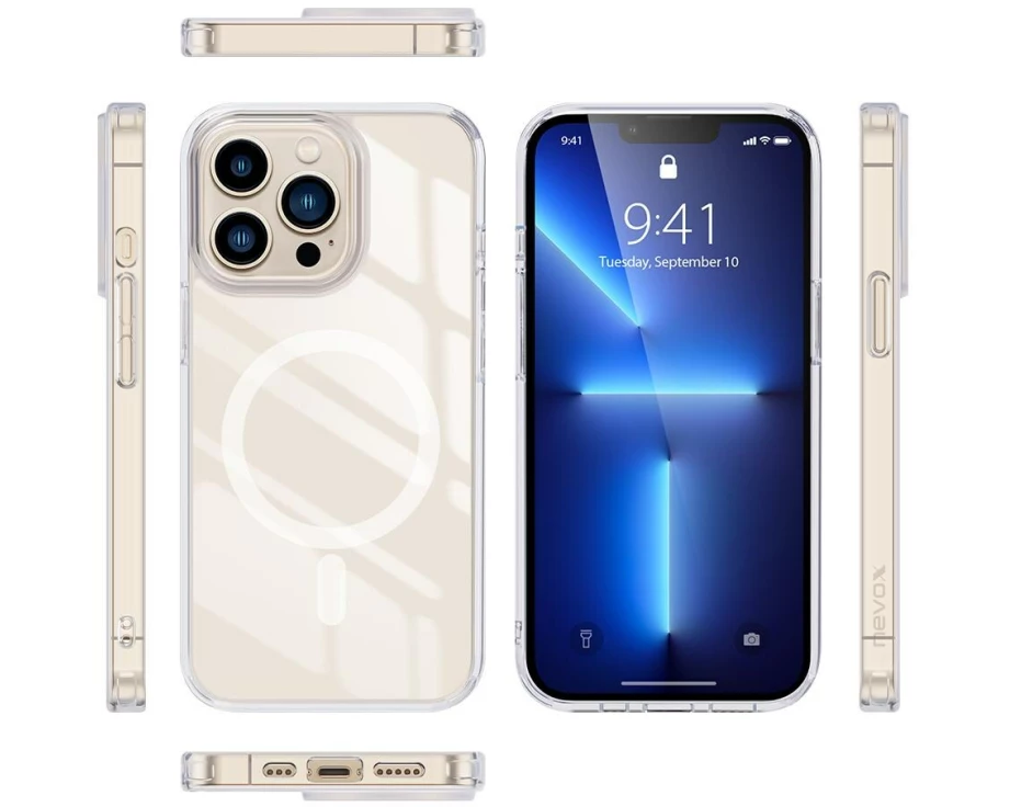 Nevox StyleShell SHOCKFlex MagSafe iPhone 15 Pro Transparent