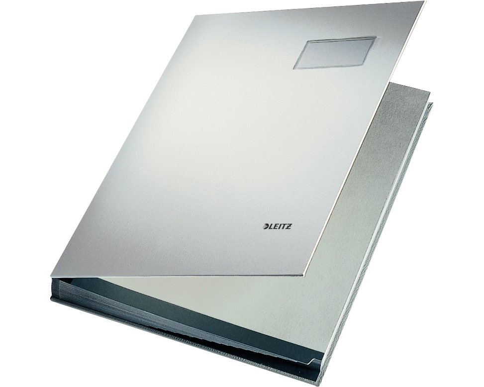 LEITZ Unterschriftsmappen A4 57000085 lichtgrau 20 Fächer