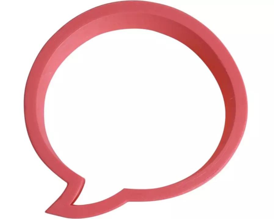 BackshopSchweiz Guetzli-Ausstecher Sprechblase