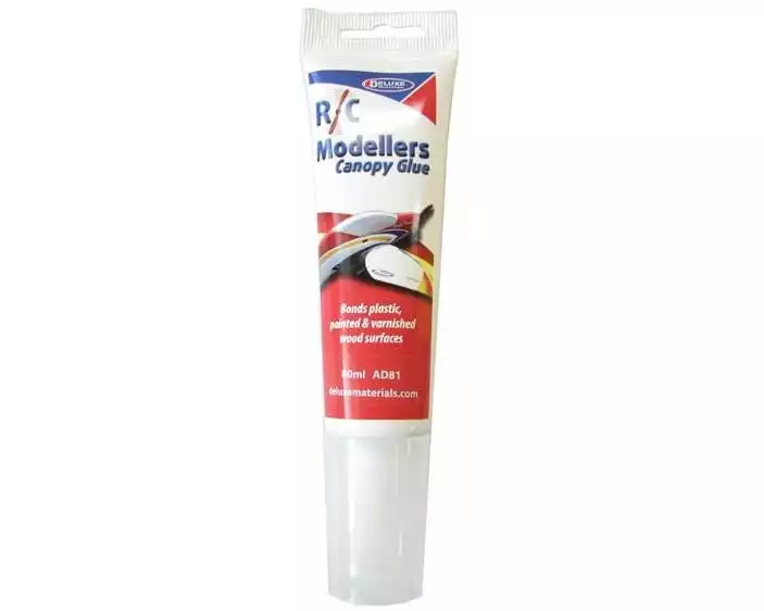 Deluxe Materials Modellbauklebstoff R/C Modellers Glue 80 ml, Transparent