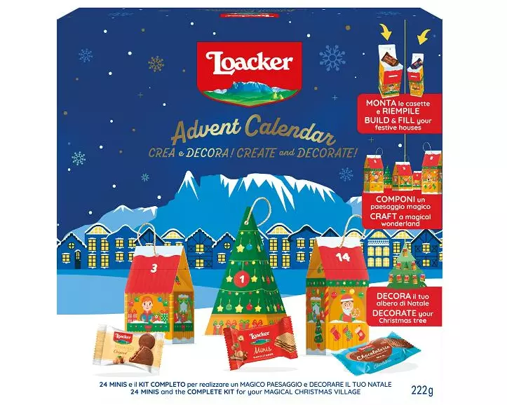 Loacker Adventskalender Weihnachten 222 g