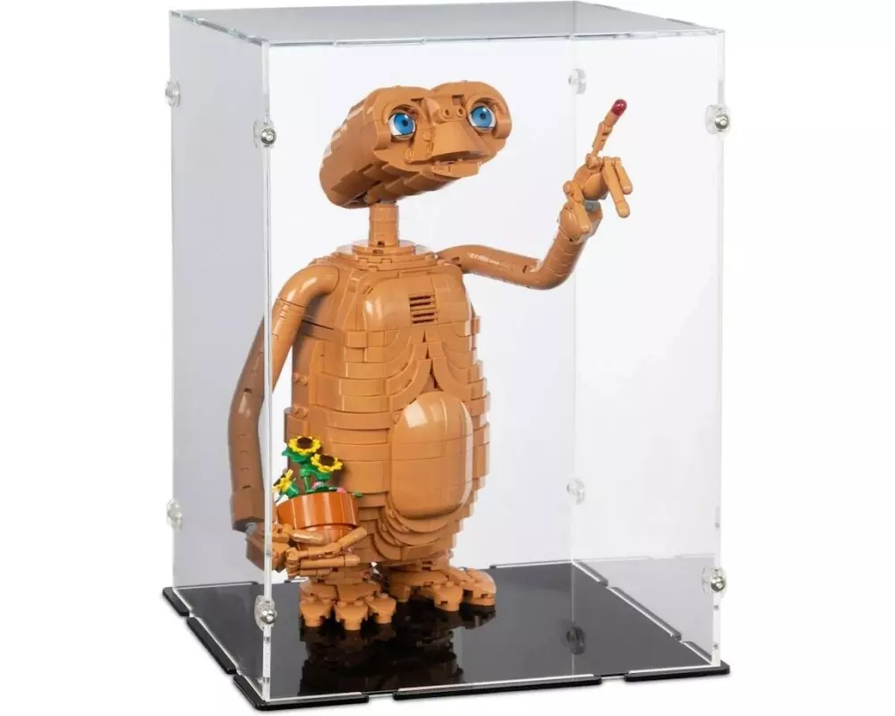 iDisplayit Acryl-Display für LEGO 21370 E.T. the Extra-Terrestrial (Mit schwarzem Boden)