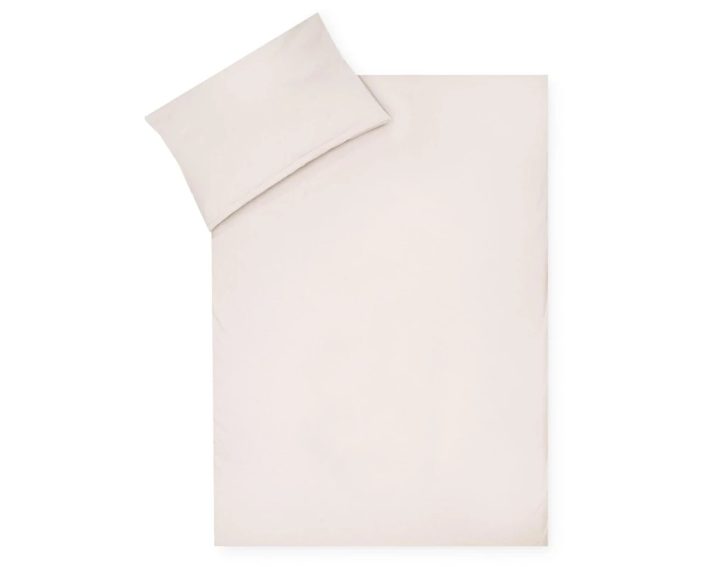 Julius Zöllner Kinderbettwäsche Uni oatmeal 80/80+35/40