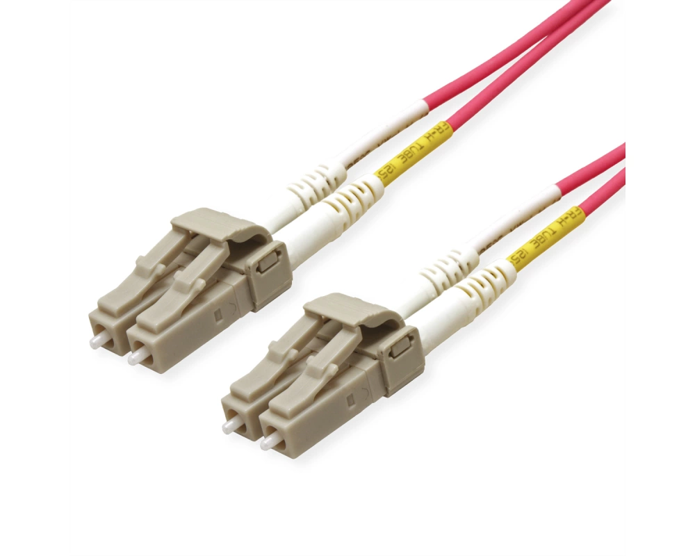ROLINE LWL-Kabel 50/125µm OM4, LC/LC, LSOH, Low-Loss, violett, 7 m