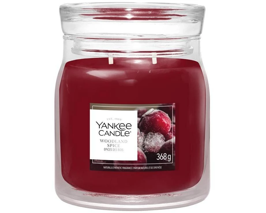 Yankee Candle Signature Duftkerze Woodland Spice Medium Jar