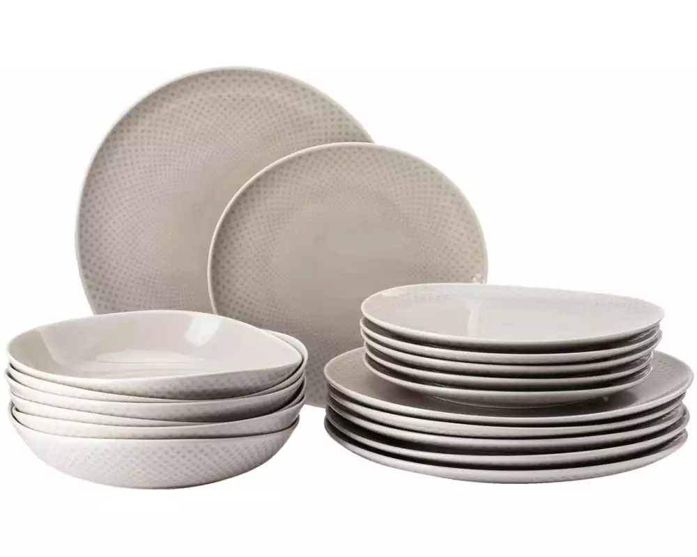Rosenthal Speiseteller Junto Soft Shell, Set 18-teilig