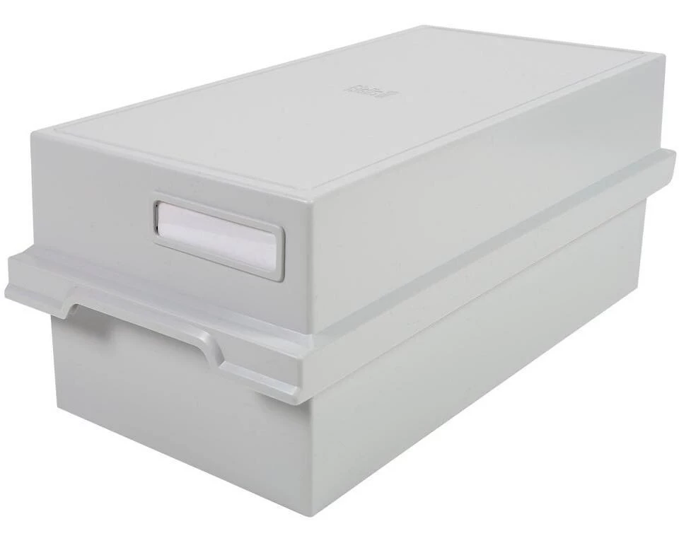 Biella Karteibox A6 1200 Karten, Grau