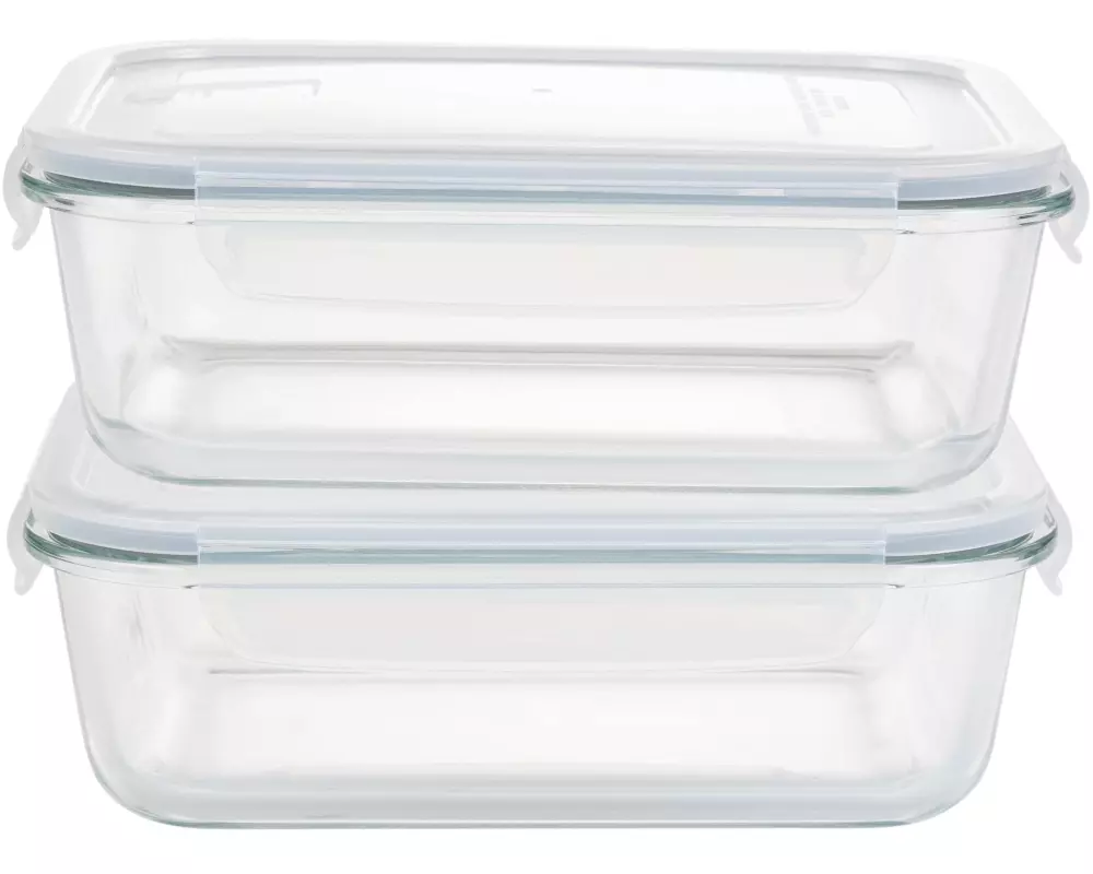 FURBER Vorratsbehälter Glas, 2 Stück, 1.5 L