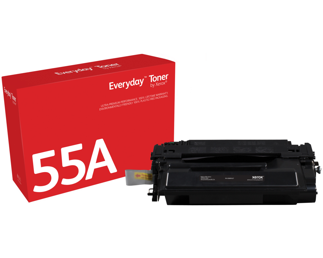 Everyday™ Schwarz Tonermodul von Xerox kompatibel mit HP 55A (CE255A), Standardkapazität