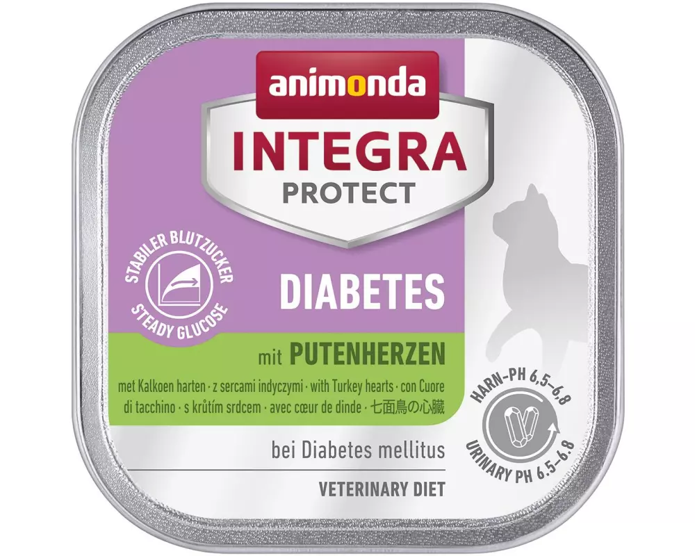 Animonda Integra Protect Nassfutter Diabetes Putenherzen, 100 g