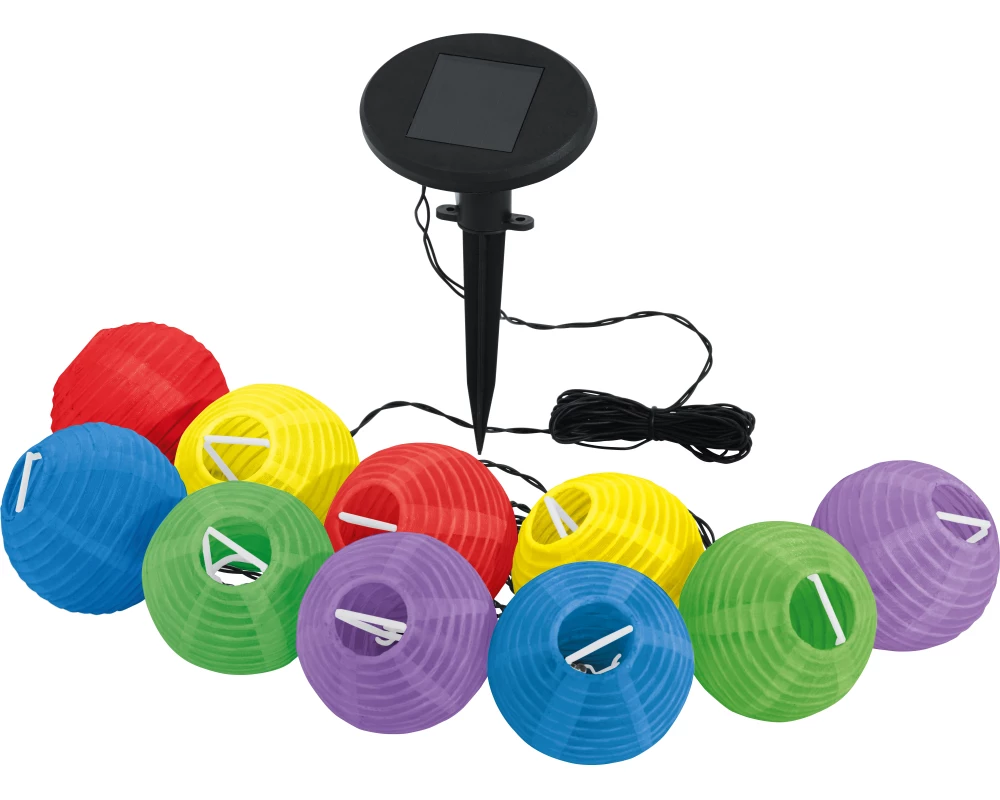 EGLO Lichterkette Z-Solar 4.3m 47339 schwarz, Solar