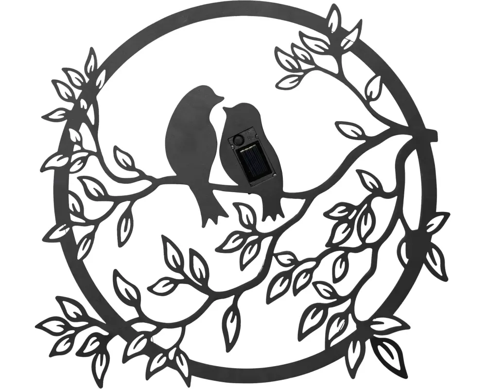 Star Trading Gartenlicht Solar Dekoration Love Birds Schwarz