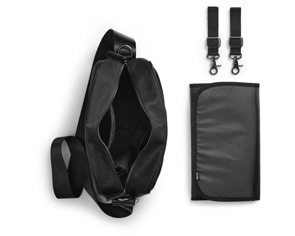 ELODIE Wickeltasche Crossbody Black Polyamid Schwarz