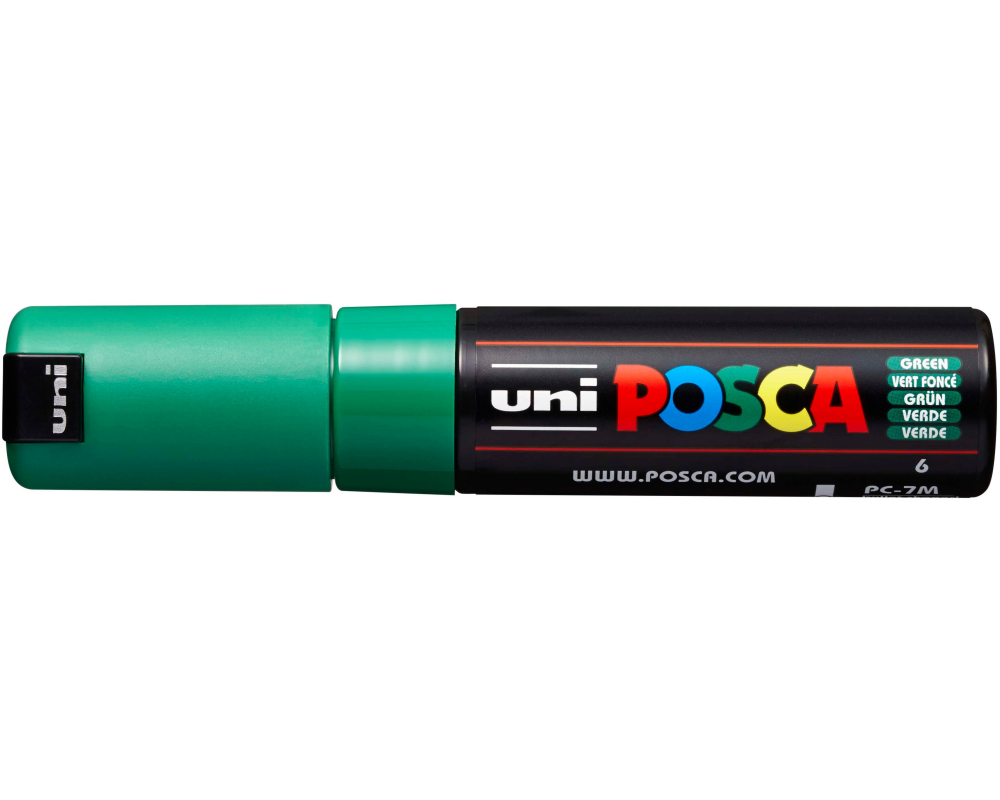 UNI-BALL Posca Marker 4.5-5.5mm PC-7M GREEN grün, Rundspitze