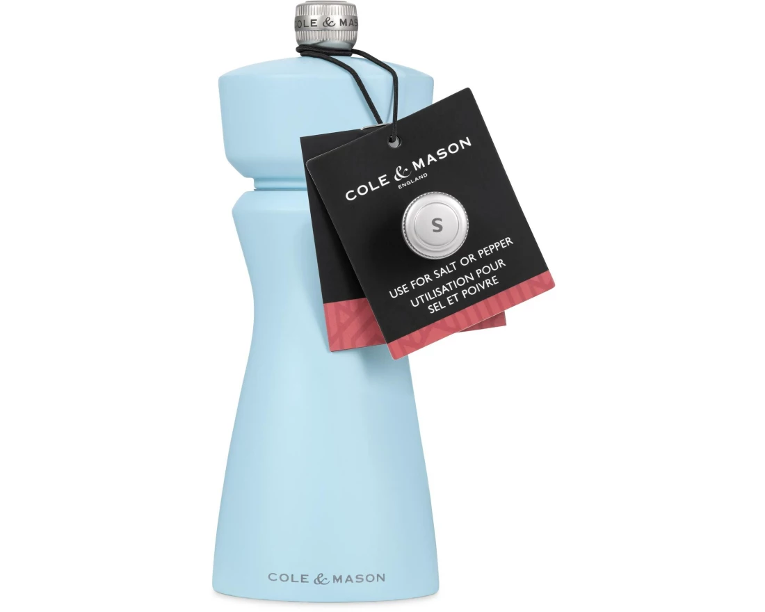Cole&Mason Salz- oder Pfeffermühle Kenton 15 cm, Hellblau