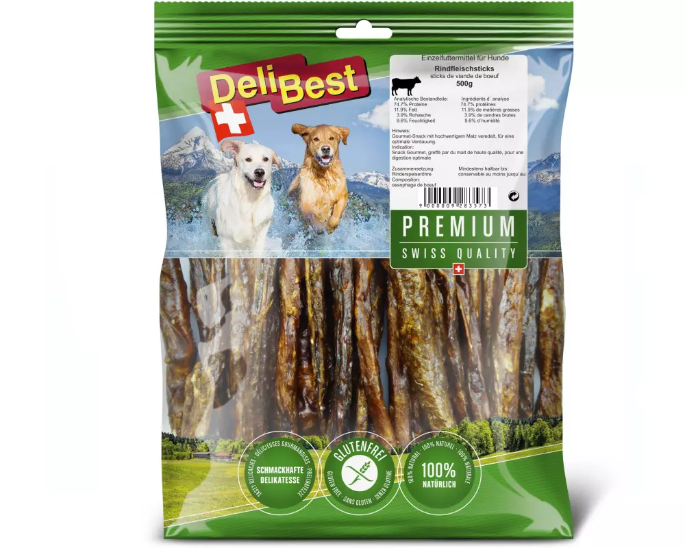 DeliBest Delibest Premium Rindfleisch Sticks rund 500 g