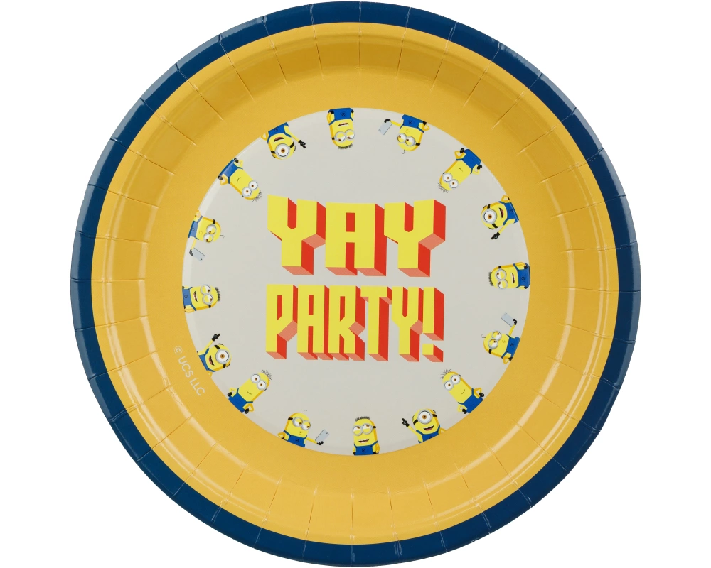 PARTYDECO Teller 23cm TPP108 Minions 6 Stück