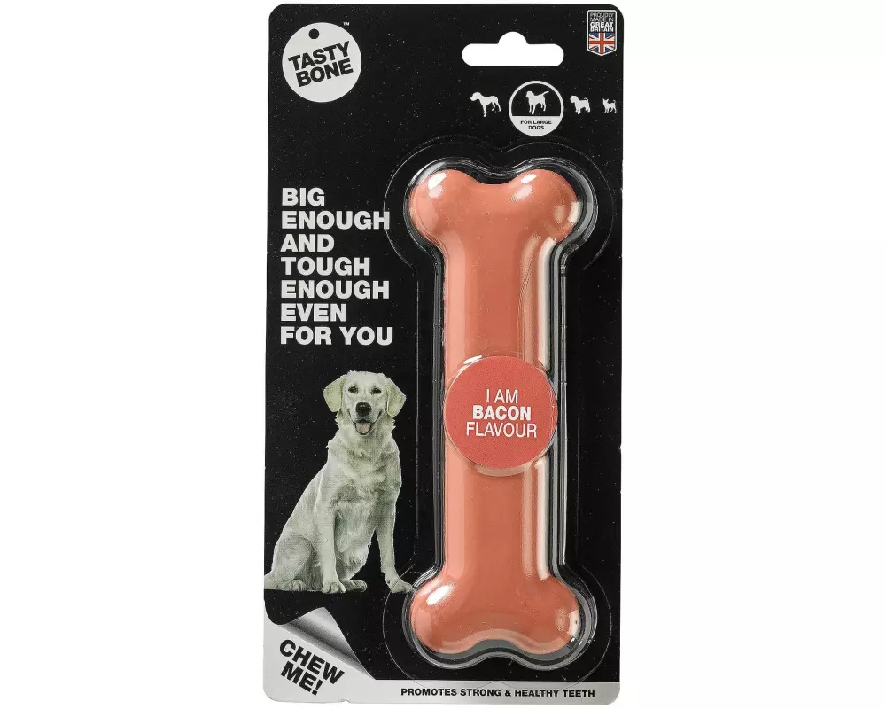 Tasty Bone Spielzeugknochen mit Speckgeschmack, L