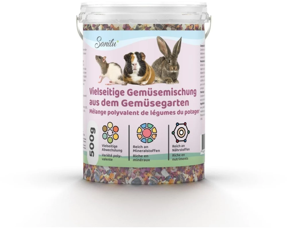 Sanilu Vielseitige Gemüsemischung aus dem Gemüsegarten, 500g