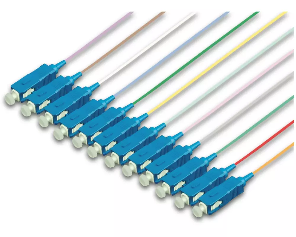 Lightwin Faserpigtail SC, SM, OS2, 2m 12 Stück