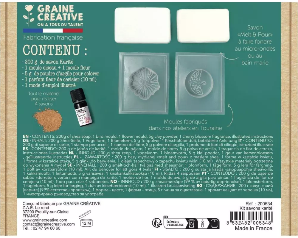 Graine Créative Graine Créative Seifen DIY Kit Shea Butter Shea Butter
