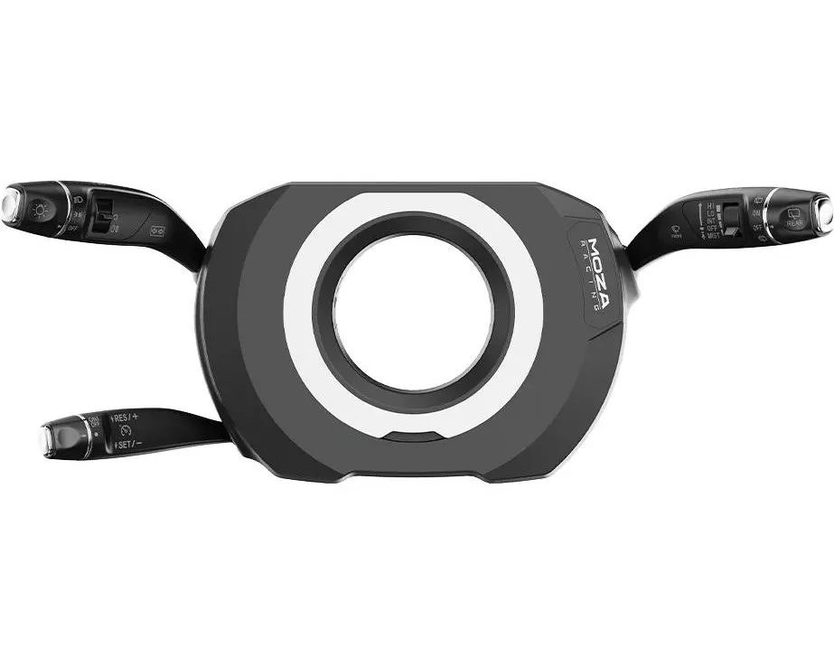 MOZA Racing Multifunktions-Lenksäule, 28 Schalter – schwarz [PC]