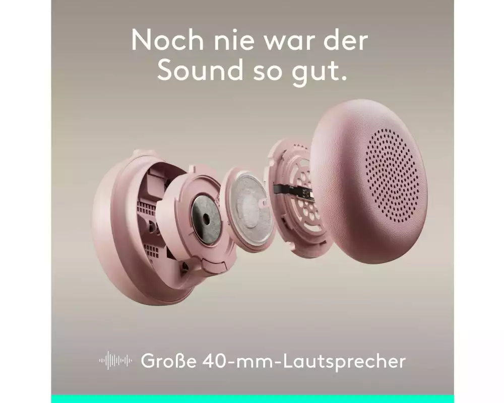 Logitech Headset Zone Wired 2 Rosa