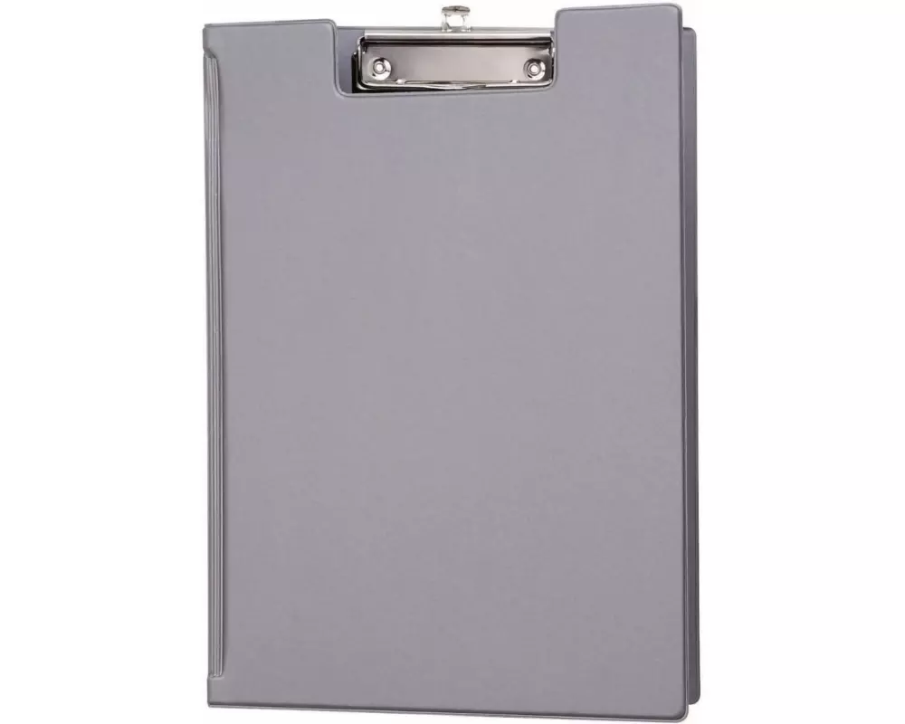 Maul Dokumentenhalter mit Folienüberzug und Deckel Silber