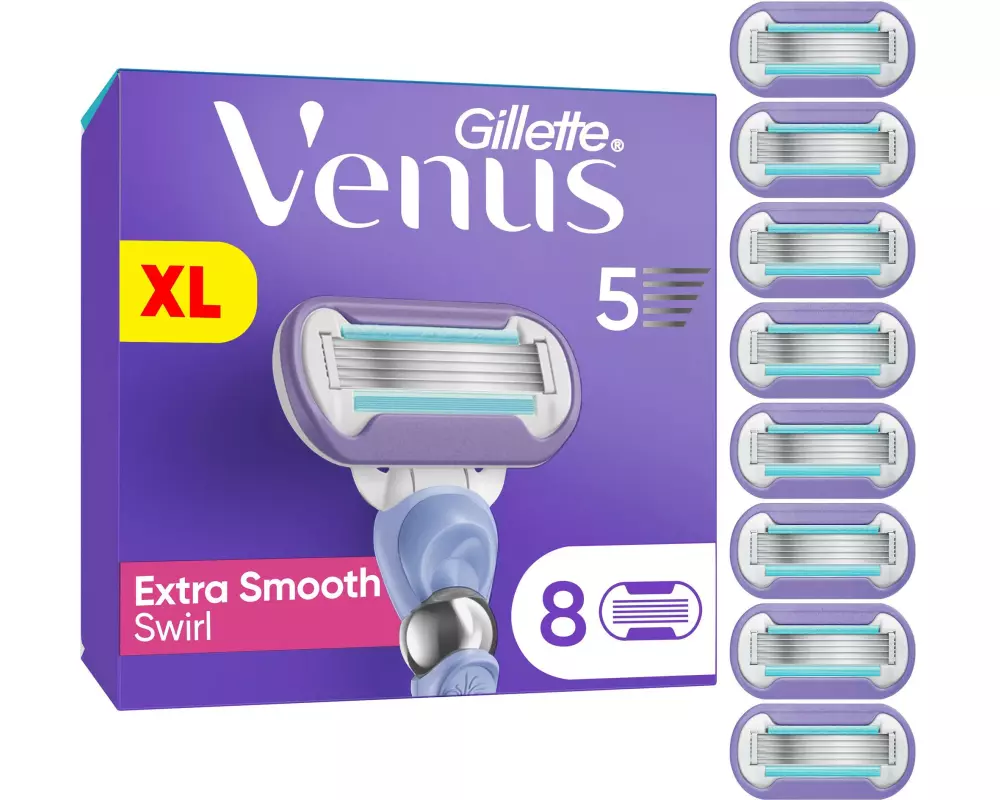 Gillette Venus Rasierklingen Extra Smooth Swirl 8 Stück