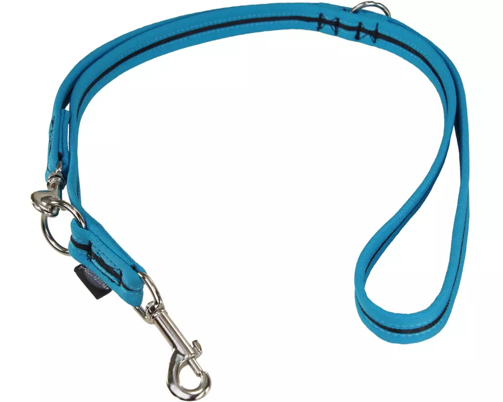 Grossenbacher Hundeleine 180 cm, 25 mm, Schwarz/Türkis