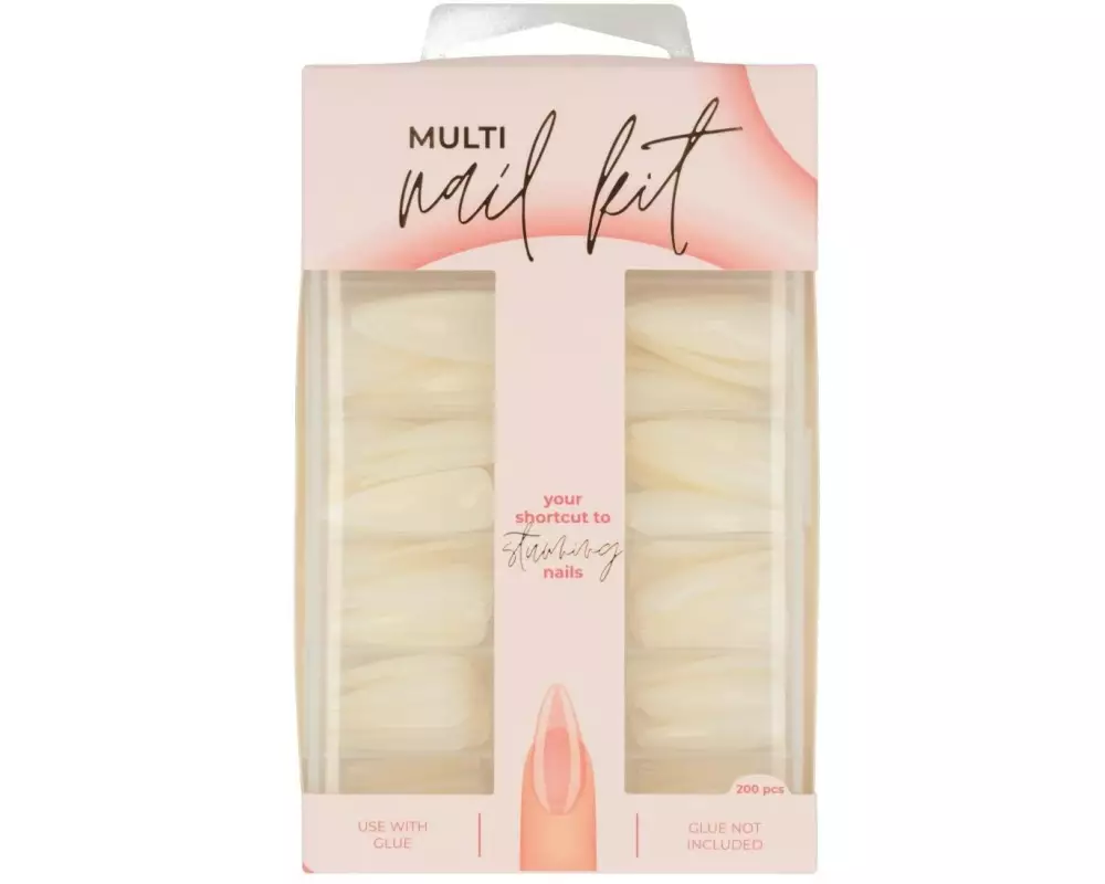 Trisa Accessoires Nagelset Almond Shape Milchig 200 Stück