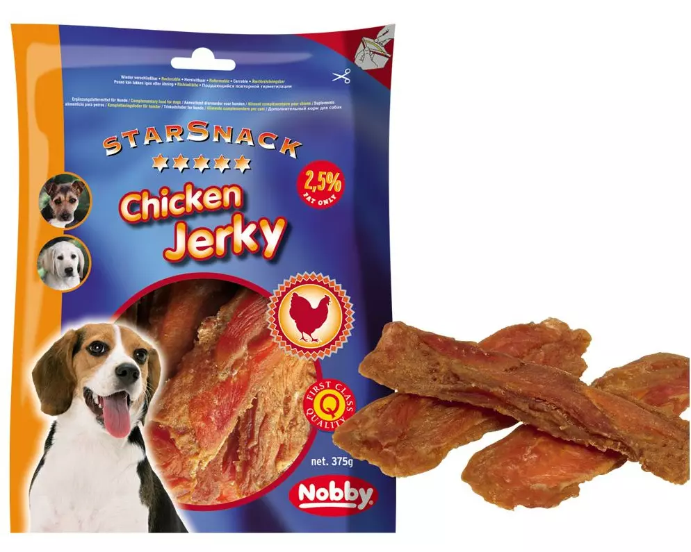 Nobby Leckerli StarSnack Chicken Jerky, 375 g