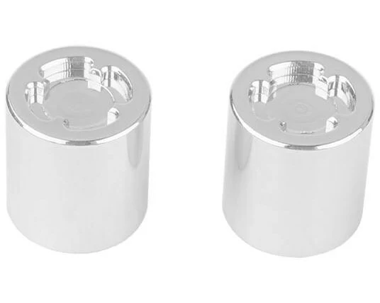 RC4WD Radmuttern M4 Rear Hub Chrom, 2 Stück, 1:8