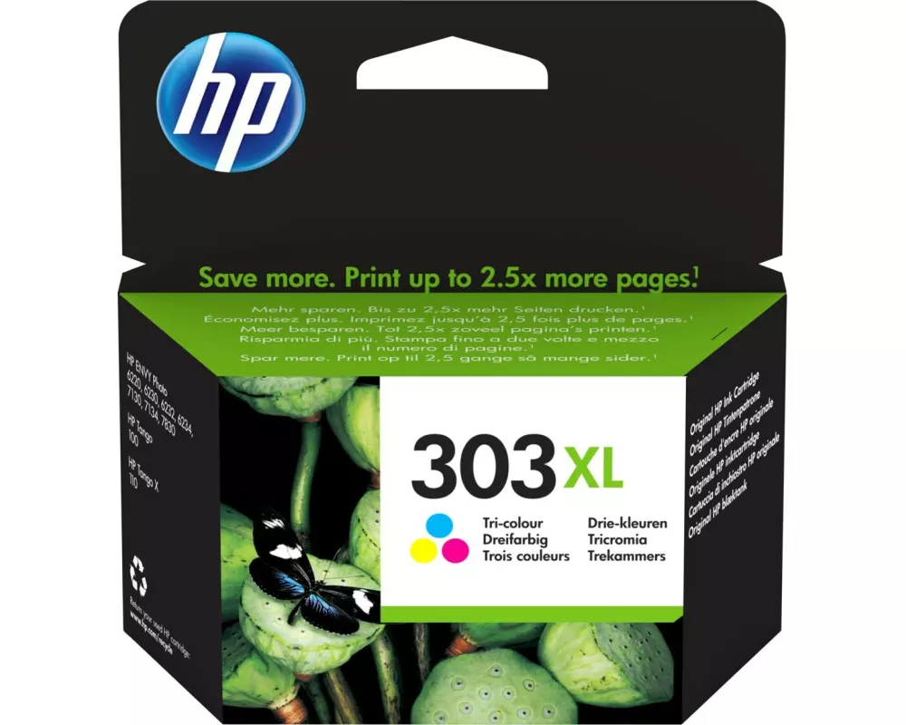 HP Tinte Nr. 303XL (T6N03AE) Magenta/Yellow/Cyan