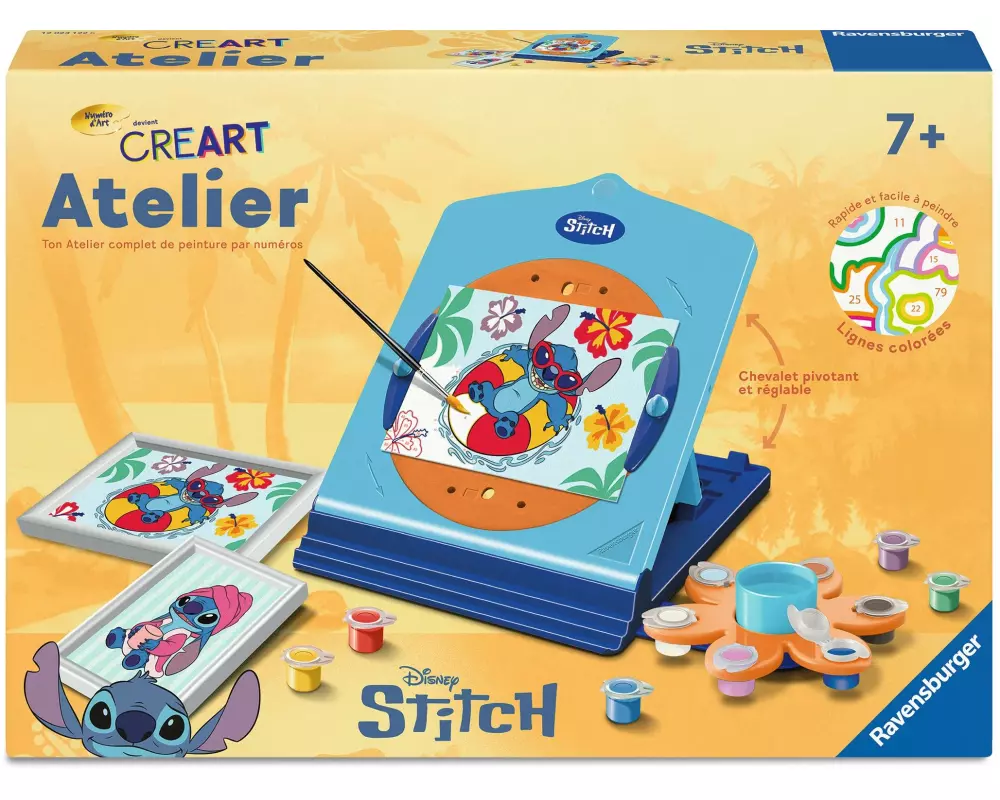 Ravensburger Malen nach Zahlen Set Atelier Stitch mit Staffelei
