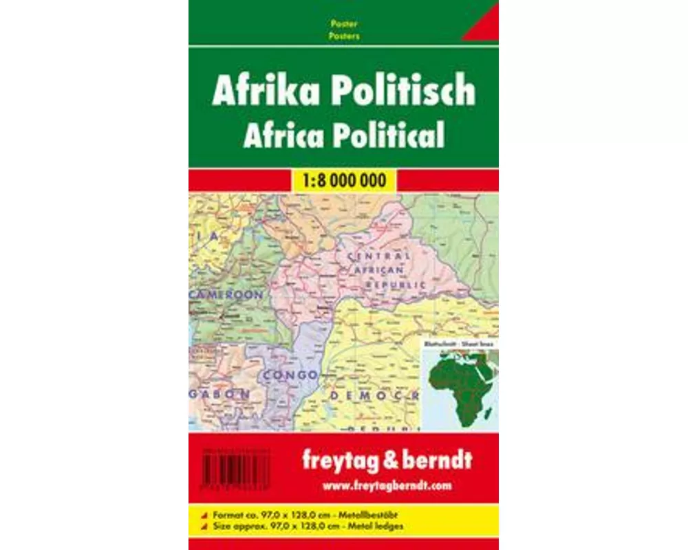 Afrika physisch-politisch