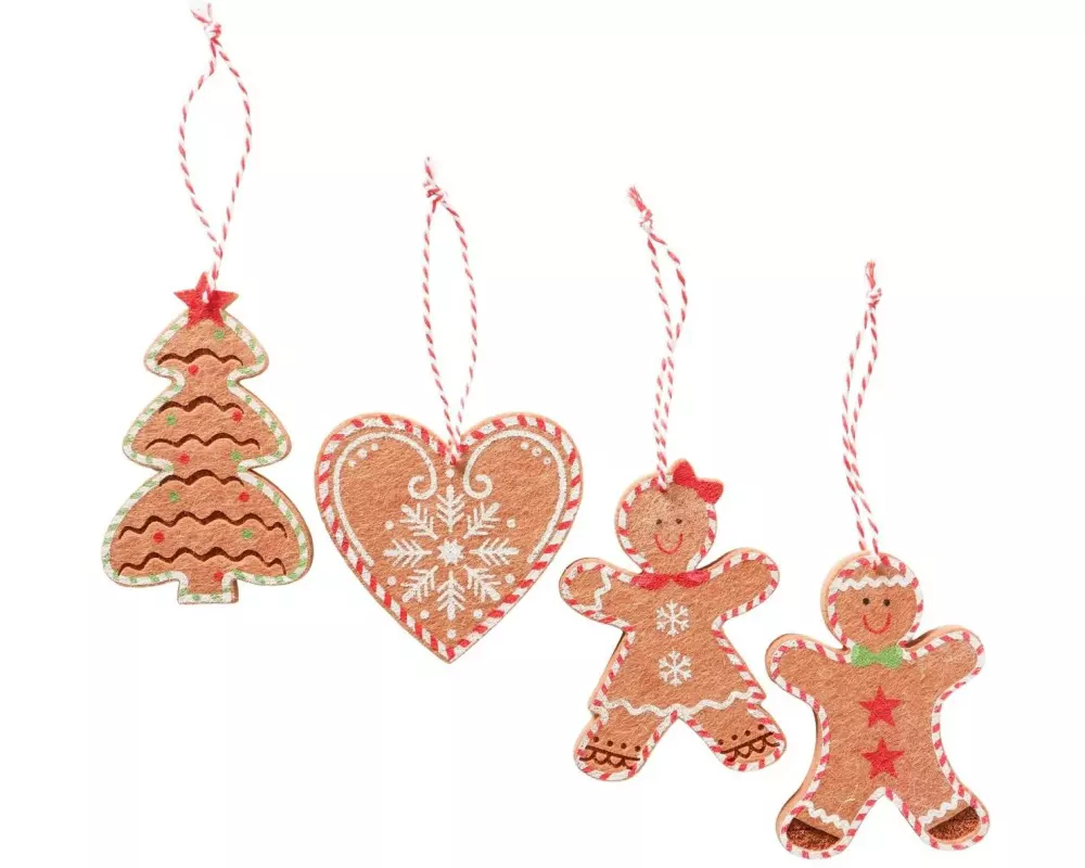 Boltze Weihnachtsschmuck Ginger 4-teilig